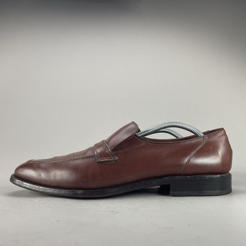 Allen Edmonds Astor Men’s Size 12 A Brown Loafers Leather Slip On Dress Shoe GUC